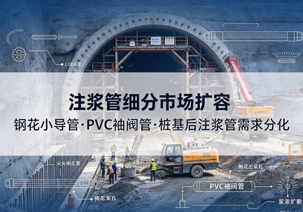 桂平注浆管细分市场扩容，隧道钢花小导管、PVC 袖阀管、桩基后注浆管需求分化